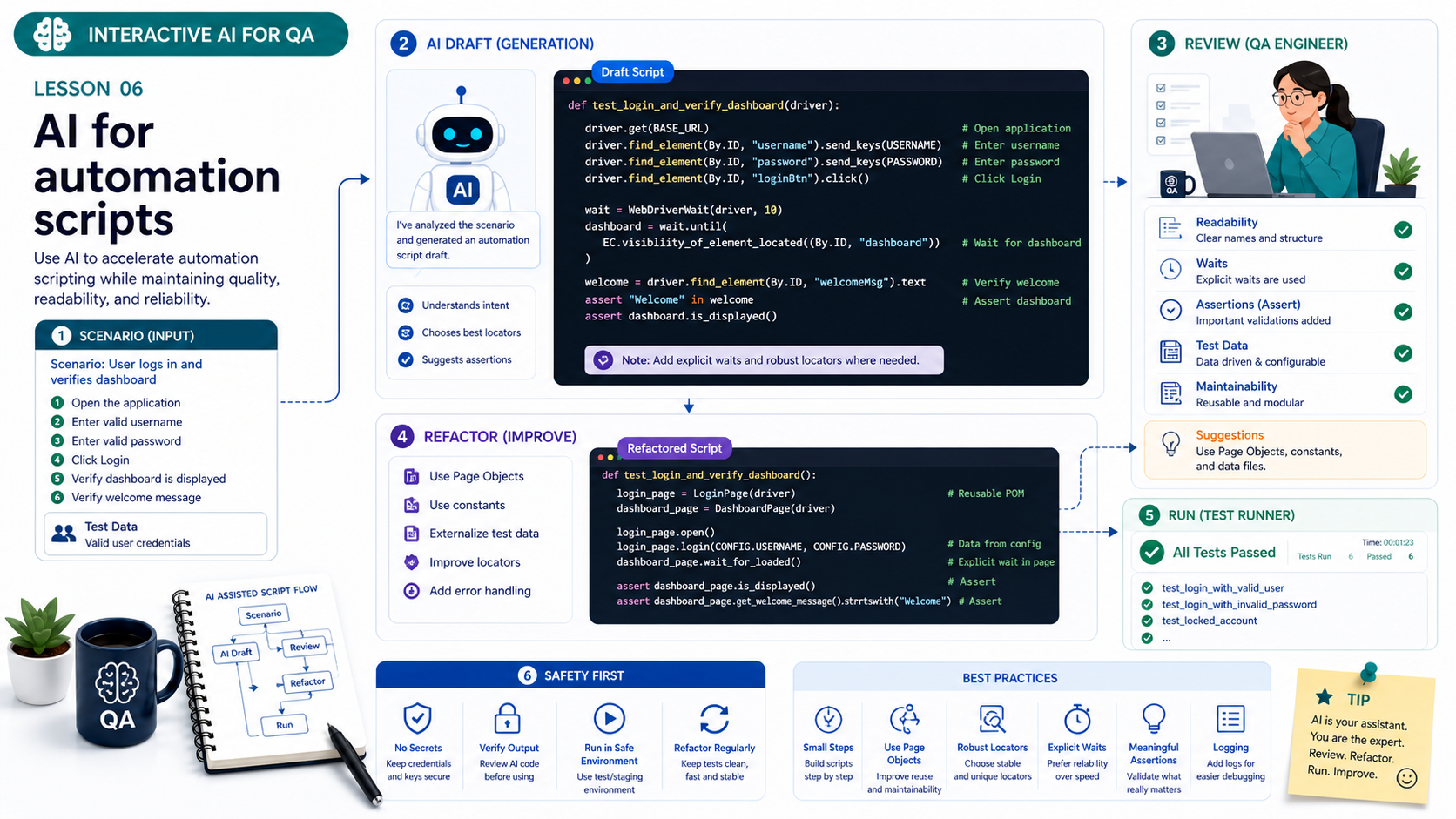 AI for automation scripts: Slide 1